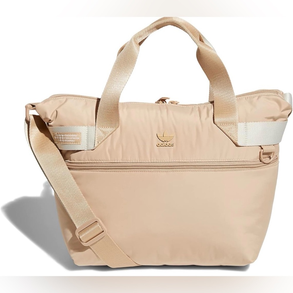 adidas Beige Tote with Adjustable Crossbody Strap